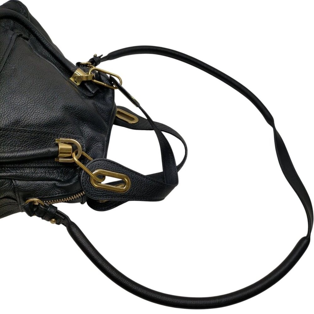 (L5) Chloe Crossbody Bag Black Leather - Picture 2 of 8